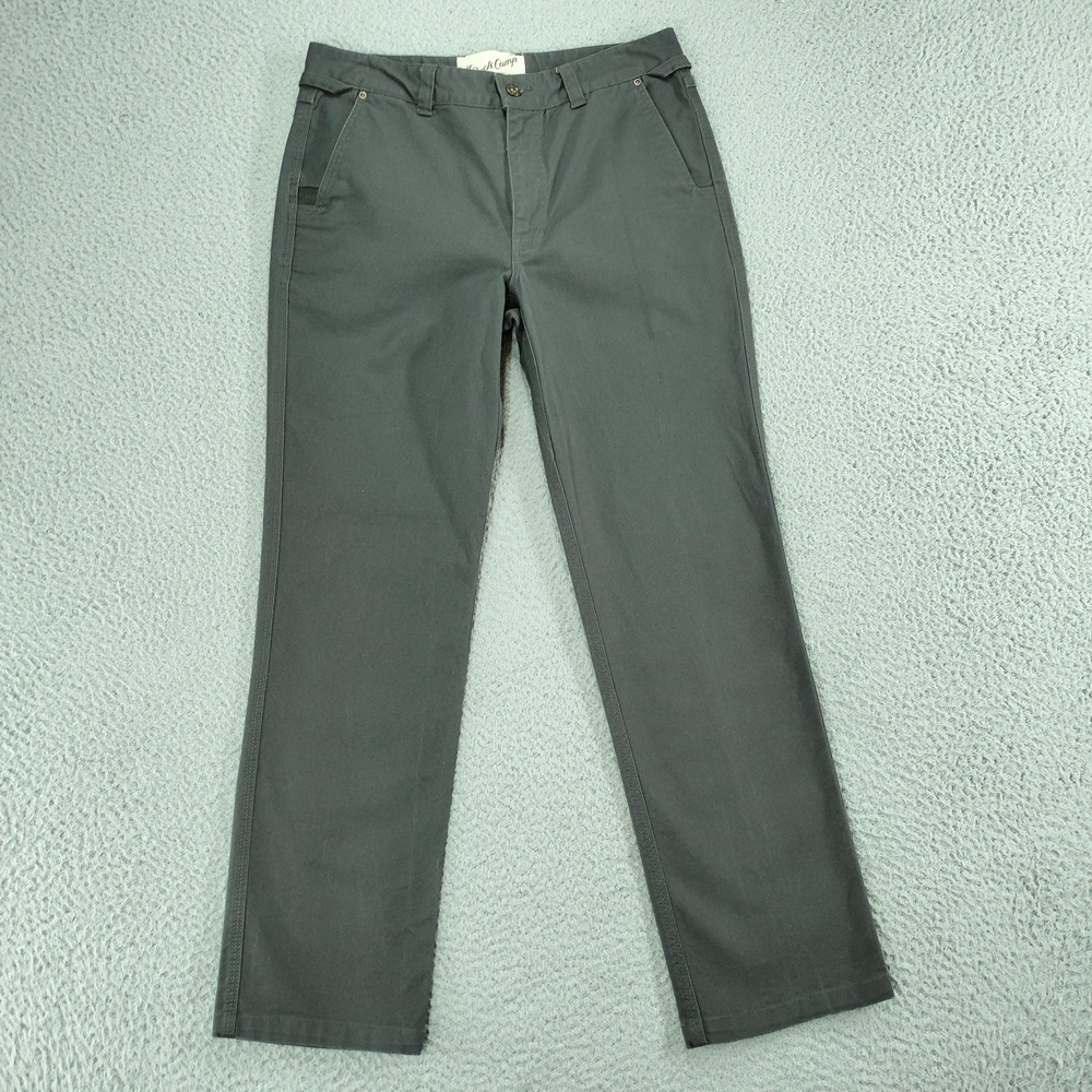 Duck Camp Pants Mens 32x30 Gray Cordura Canvas Stretch Chino Outdoor Workwear
